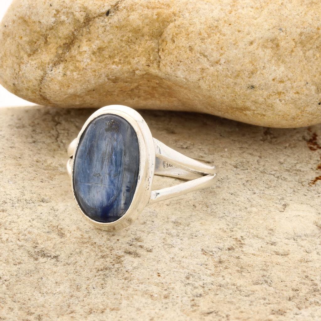 Get your Stunning Blue Kyanite Gemstone Ring in Sleek Sterling Silver online now or in store at Forever Gems in Franschhoek, South Africa