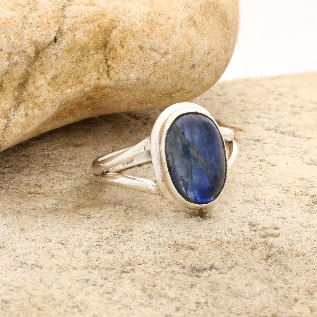 Get your Stunning Blue Kyanite Gemstone Ring in Sleek Sterling Silver online now or in store at Forever Gems in Franschhoek, South Africa