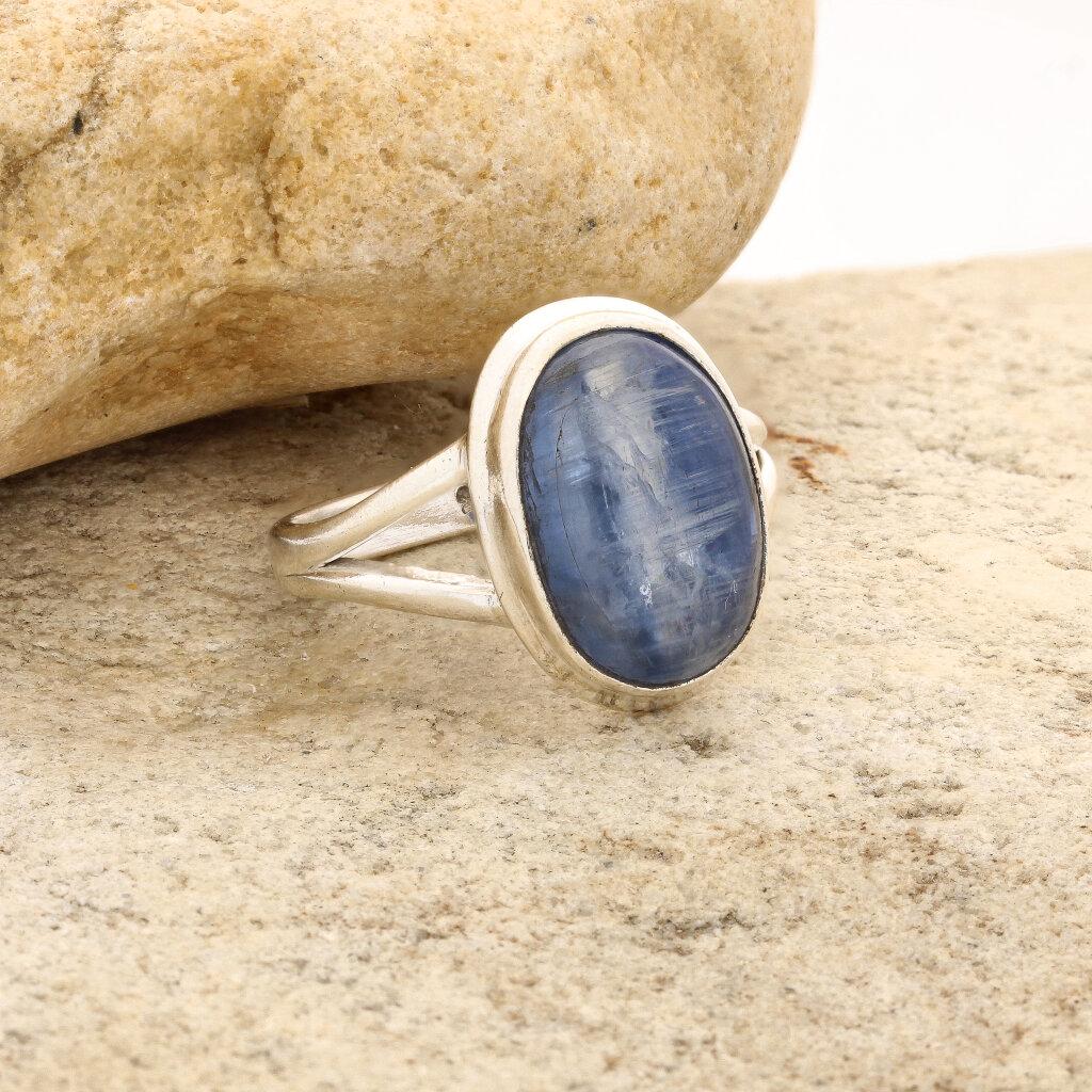 Get your Stunning Blue Kyanite Gemstone Ring in Sleek Sterling Silver online now or in store at Forever Gems in Franschhoek, South Africa