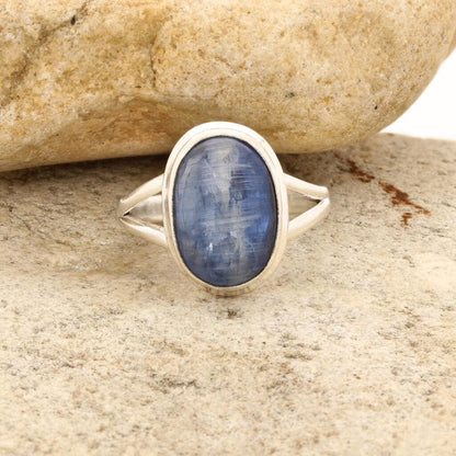 Get your Stunning Blue Kyanite Gemstone Ring in Sleek Sterling Silver online now or in store at Forever Gems in Franschhoek, South Africa