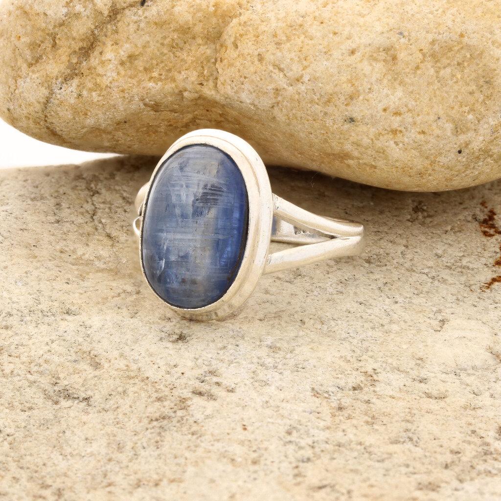Get your Stunning Blue Kyanite Gemstone Ring in Sleek Sterling Silver online now or in store at Forever Gems in Franschhoek, South Africa