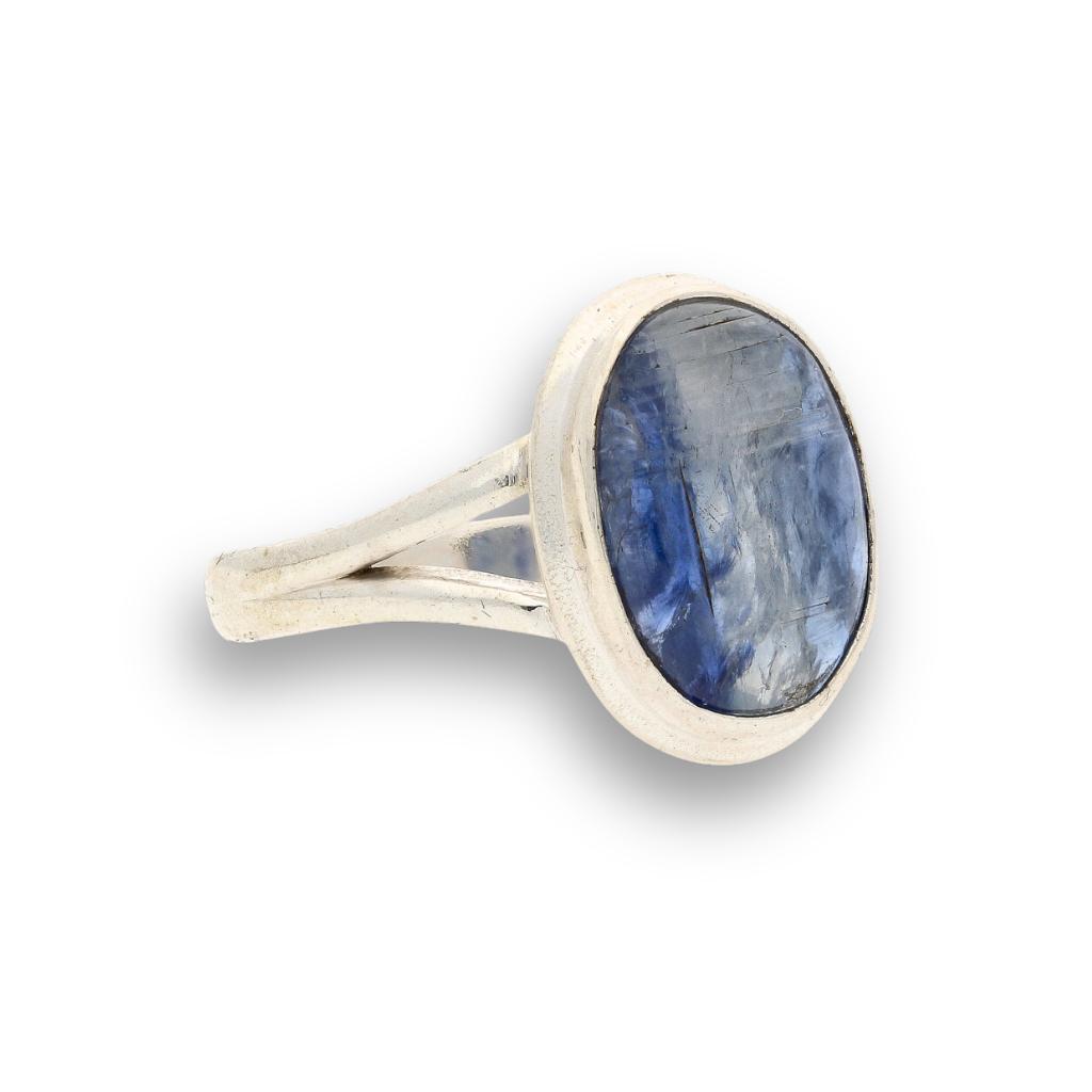 Get your Blue Kyanite Sterling Silver Ring – Calm Glow online now or in store at Forever Gems in Franschhoek, South Africa