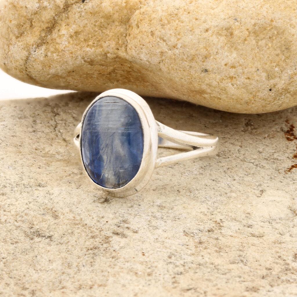Get your Stunning Blue Kyanite Gemstone Ring in Sleek Sterling Silver online now or in store at Forever Gems in Franschhoek, South Africa