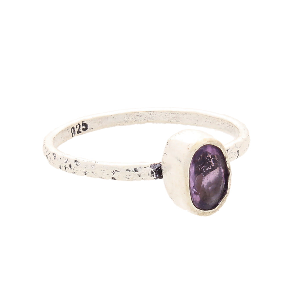 Buy your Stacks of Style: Purple Amethyst Oval Sterling Silver Stackable Ring online now or in store at Forever Gems in Franschhoek, South Africa