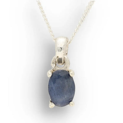 Get your Sterling Silver Natural Sapphire Necklace online now or in store at Forever Gems in Franschhoek, South Africa
