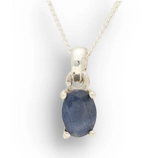 Get your Sterling Silver Natural Sapphire Necklace online now or in store at Forever Gems in Franschhoek, South Africa