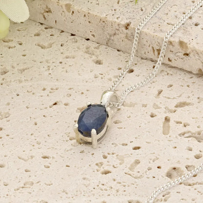Get your Sterling Silver Natural Sapphire Necklace online now or in store at Forever Gems in Franschhoek, South Africa