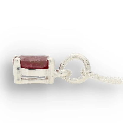 Get your Sterling Silver Natural Ruby Necklace online now or in store at Forever Gems in Franschhoek, South Africa