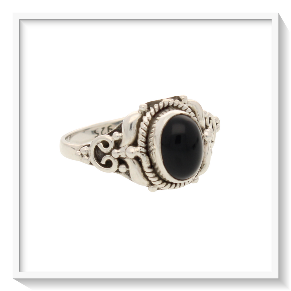Buy your Enduring Grace Sterling Silver Black Onyx Ring online now or in store at Forever Gems in Franschhoek, South Africa