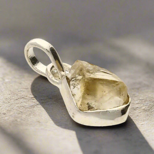 Buy your Abundance Energy - Rough Citrine Pendant online now or in store at Forever Gems in Franschhoek, South Africa