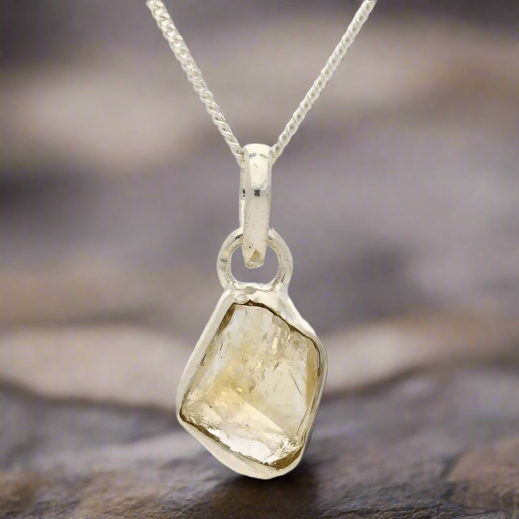 Buy your Abundance Energy - Rough Citrine Pendant online now or in store at Forever Gems in Franschhoek, South Africa