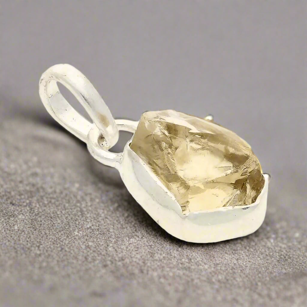 Buy your Abundance Energy - Rough Citrine Pendant online now or in store at Forever Gems in Franschhoek, South Africa