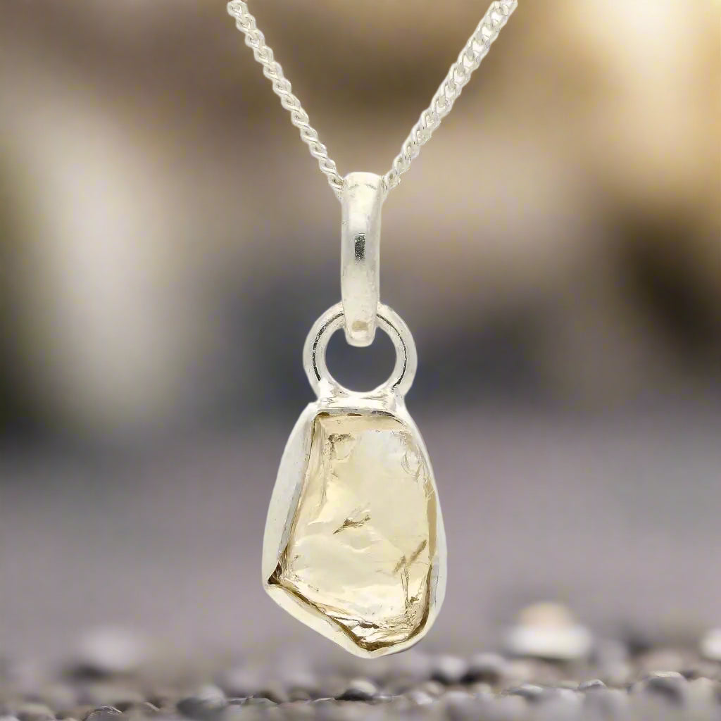 Buy your Abundance Energy - Rough Citrine Pendant online now or in store at Forever Gems in Franschhoek, South Africa