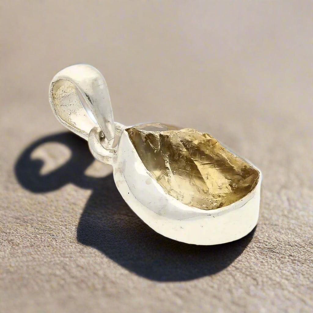 Buy your Abundance Energy - Rough Citrine Pendant online now or in store at Forever Gems in Franschhoek, South Africa