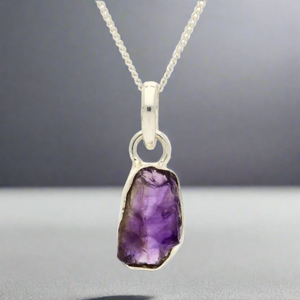 Buy your Spiritual Calm - Rough Amethyst Pendant online now or in store at Forever Gems in Franschhoek, South Africa
