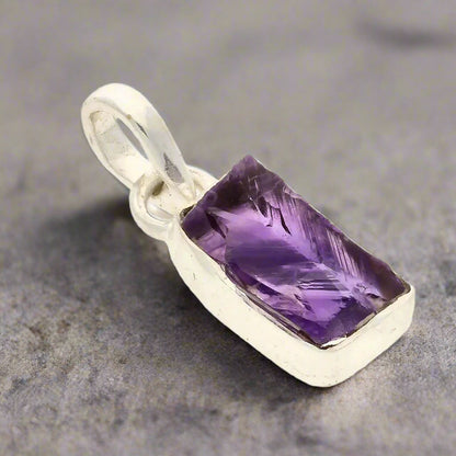 Buy your Spiritual Calm - Rough Amethyst Pendant online now or in store at Forever Gems in Franschhoek, South Africa