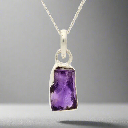 Buy your Spiritual Calm - Rough Amethyst Pendant online now or in store at Forever Gems in Franschhoek, South Africa