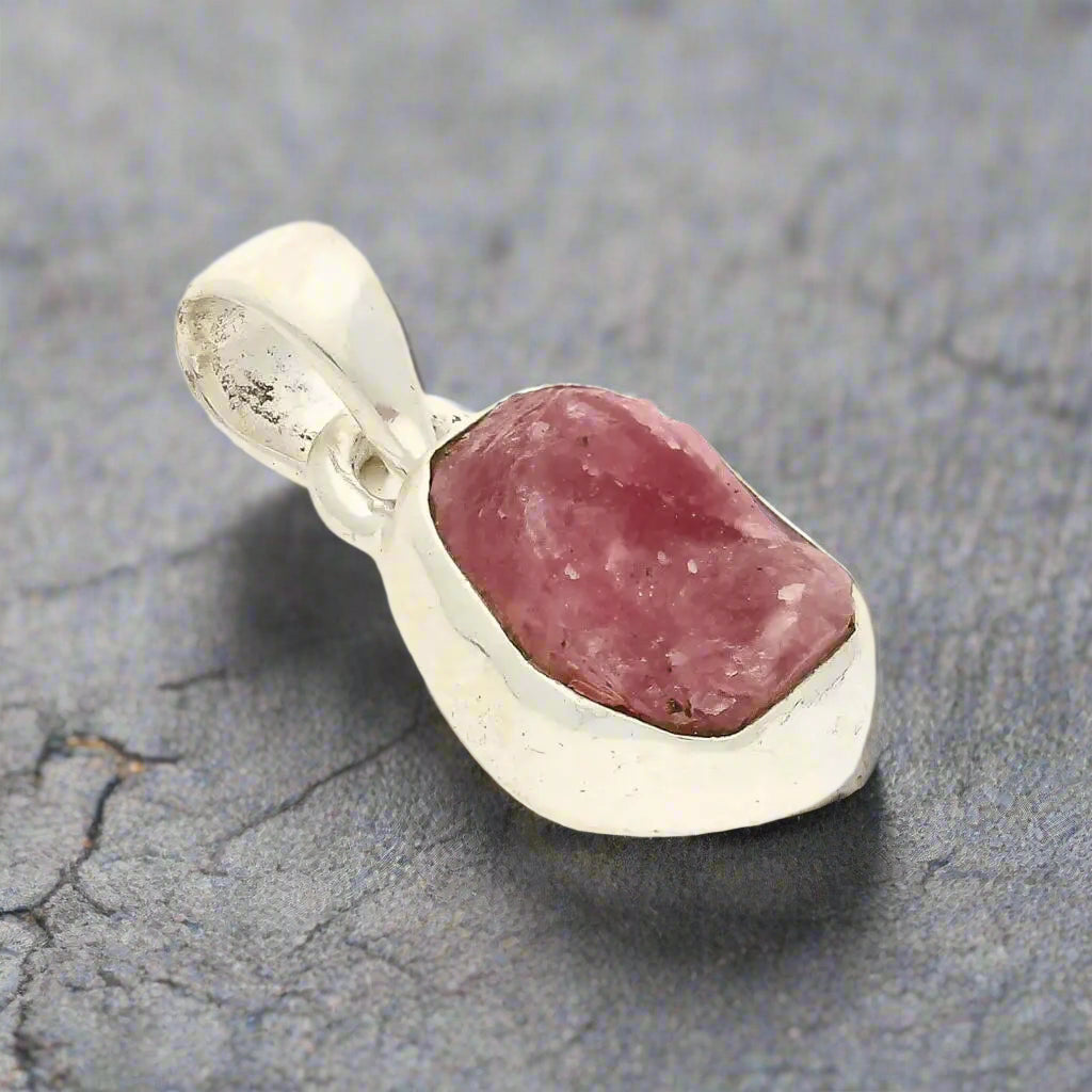 Buy your Fierce Heart – Rough Ruby Silver Pendant online now or in store at Forever Gems in Franschhoek, South Africa