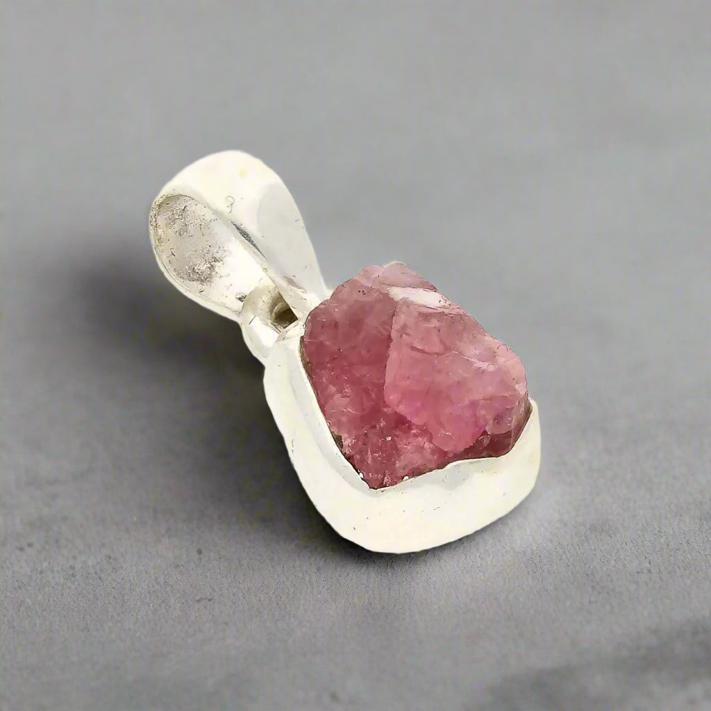 Buy your Fierce Heart – Rough Ruby Silver Pendant online now or in store at Forever Gems in Franschhoek, South Africa