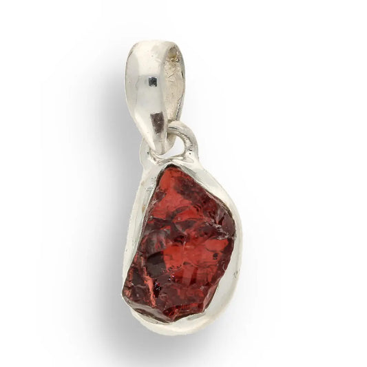 Buy your Grounded Passion – Rough Garnet Silver Pendant online now or in store at Forever Gems in Franschhoek, South Africa