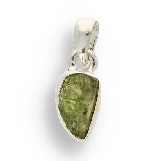 Buy your Fresh Start – Rough Peridot Silver Pendant online now or in store at Forever Gems in Franschhoek, South Africa