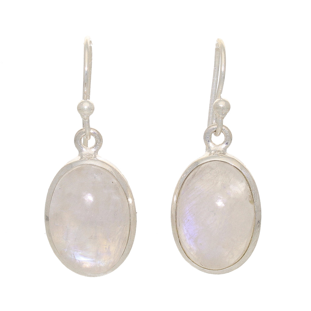 Buy your Moonstone Oval Sterling Silver Earrings online now or in store at Forever Gems in Franschhoek, South Africa