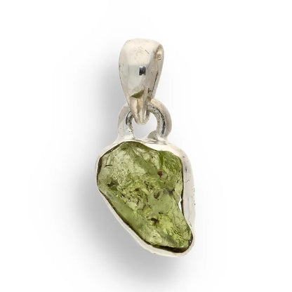Buy your Fresh Start – Rough Peridot Silver Pendant online now or in store at Forever Gems in Franschhoek, South Africa