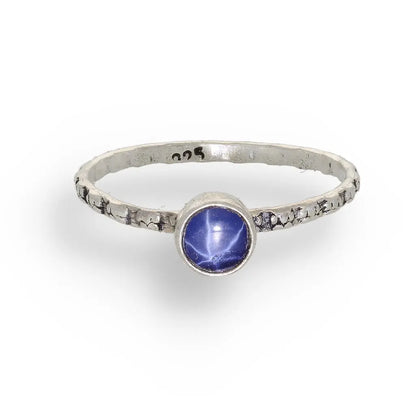 Get your "Celestial Dreams" Sterling Silver Star Sapphire Stackable Ring - September Birthstone online now or in store at Forever Gems in Franschhoek, South Africa