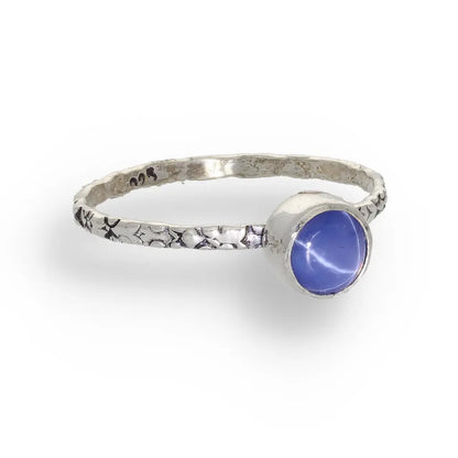 Get your "Celestial Dreams" Sterling Silver Star Sapphire Stackable Ring - September Birthstone online now or in store at Forever Gems in Franschhoek, South Africa
