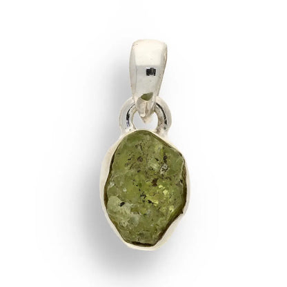 Buy your Fresh Start – Rough Peridot Silver Pendant online now or in store at Forever Gems in Franschhoek, South Africa