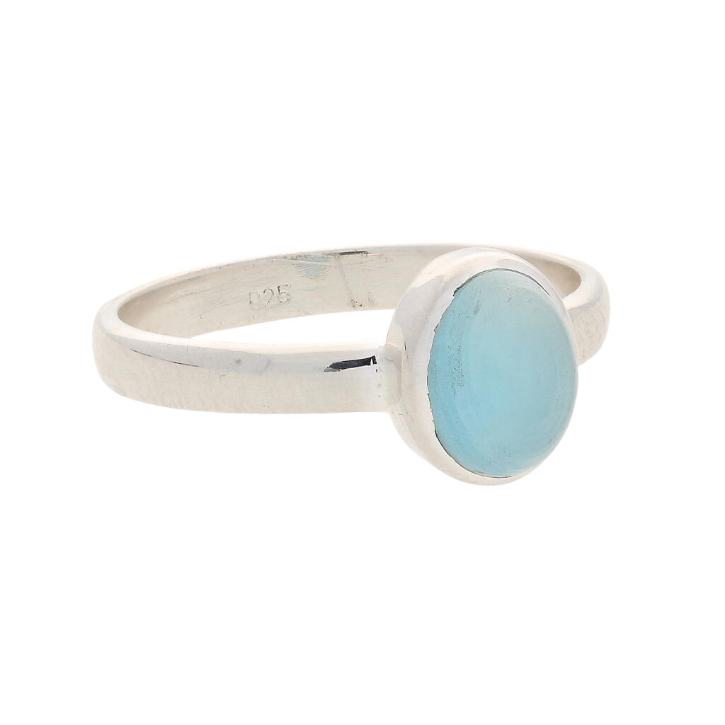 Buy your Tranquil Blue Chalcedony Gemstone Ring online now or in store at Forever Gems in Franschhoek, South Africa