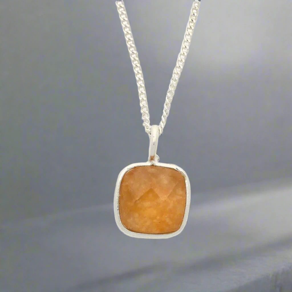 Buy your Bold Spirit – Faceted Carnelian Cushion Necklace online now or in store at Forever Gems in Franschhoek, South Africa