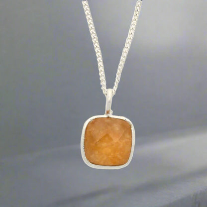 Buy your Bold Spirit – Faceted Carnelian Cushion Necklace online now or in store at Forever Gems in Franschhoek, South Africa