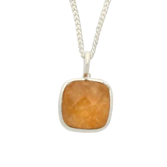 Get your Bold Spirit – Faceted Carnelian Cushion Necklace online now or in store at Forever Gems in Franschhoek, South Africa