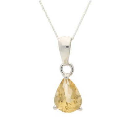 Buy your Radiant Tears: Teardrop Faceted Citrine Necklace online now or in store at Forever Gems in Franschhoek, South Africa