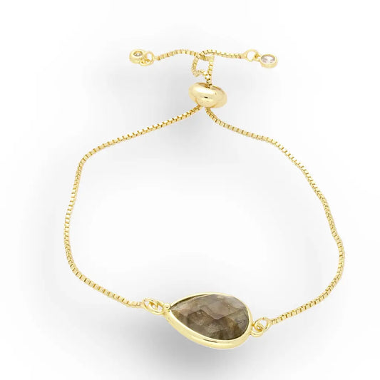 Get your Mystic Glow Labradorite Gold Plated Bracelet online now or in store at Forever Gems in Franschhoek, South Africa