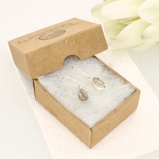 Natural Herkimer Diamond Drop Earrings
