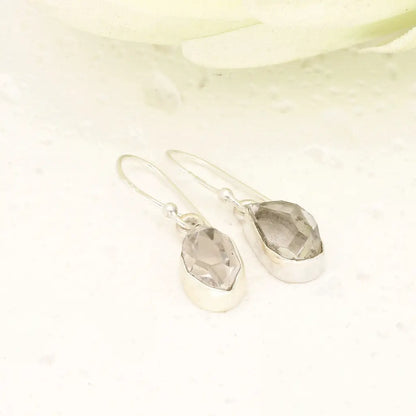 Natural Herkimer Diamond Drop Earrings