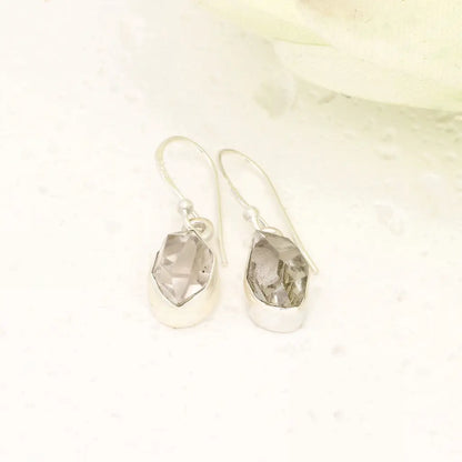 Natural Herkimer Diamond Drop Earrings