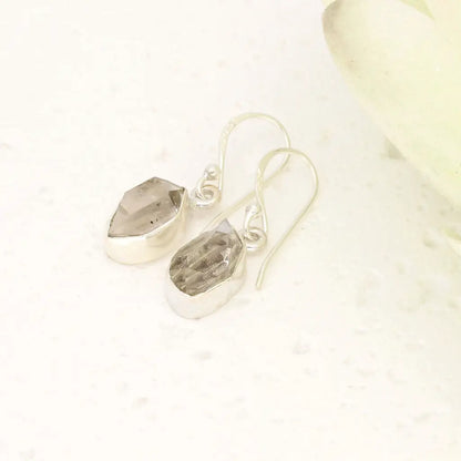 Natural Herkimer Diamond Drop Earrings