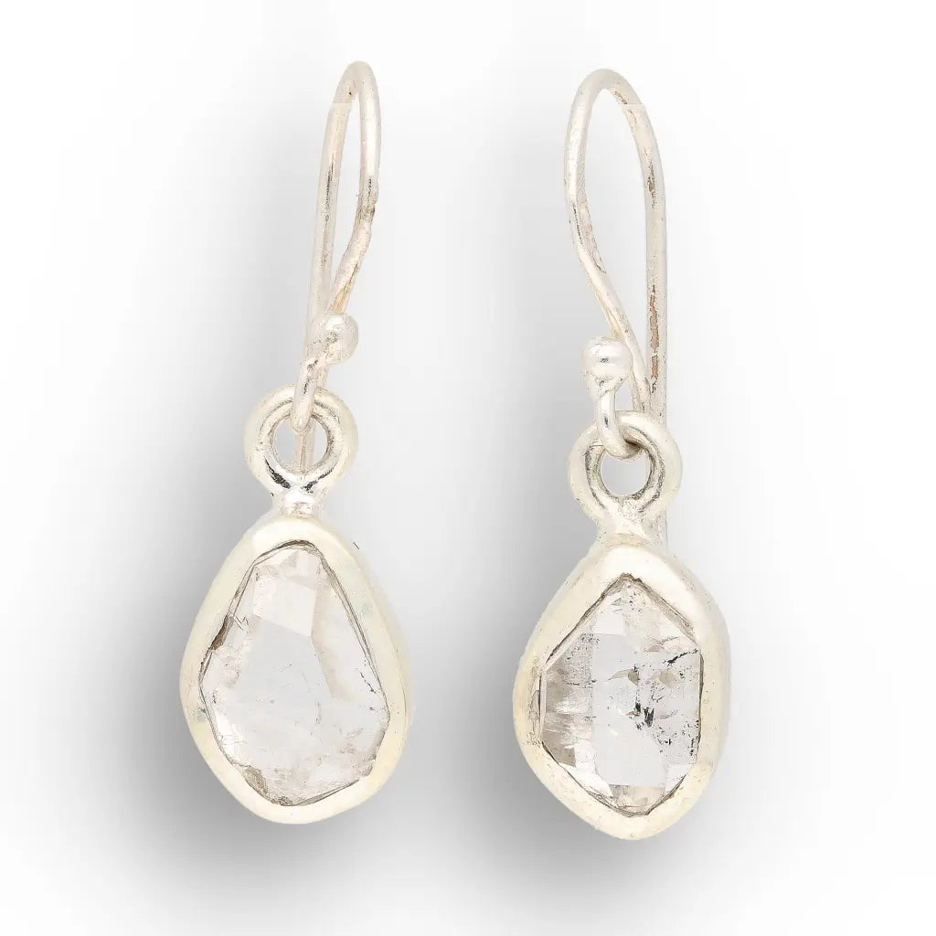 Natural Herkimer Diamond Drop Earrings