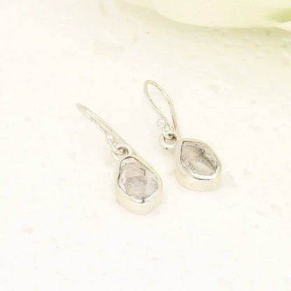 Natural Herkimer Diamond Drop Earrings
