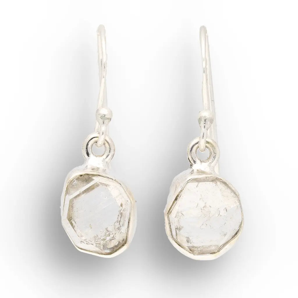 Natural Herkimer Diamond Drop Earrings