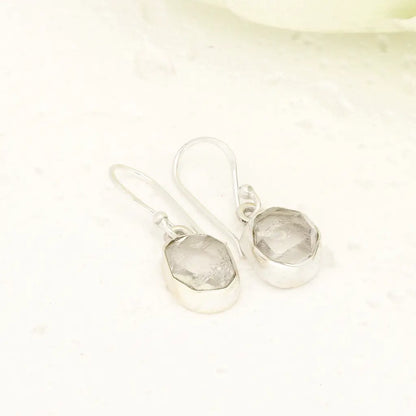 Natural Herkimer Diamond Drop Earrings