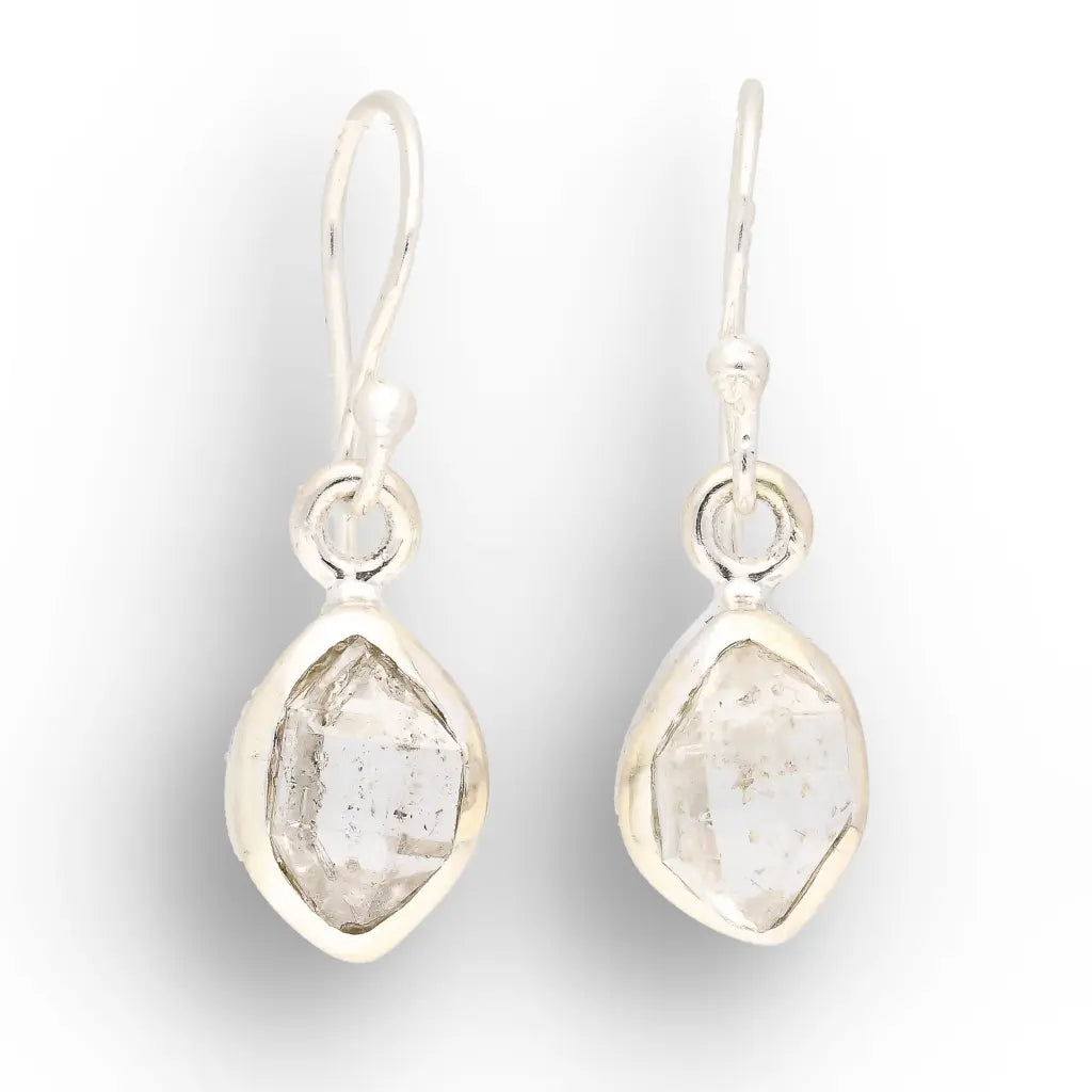 Natural Herkimer Diamond Drop Earrings