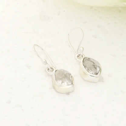 Natural Herkimer Diamond Drop Earrings