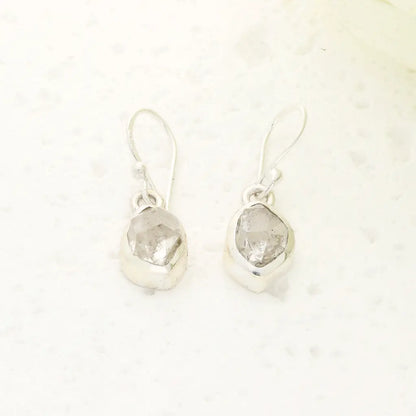 Natural Herkimer Diamond Drop Earrings