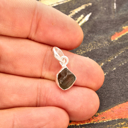 Buy your Rough Cosmic Moldavite Silver Necklace online now or in store at Forever Gems in Franschhoek, South Africa