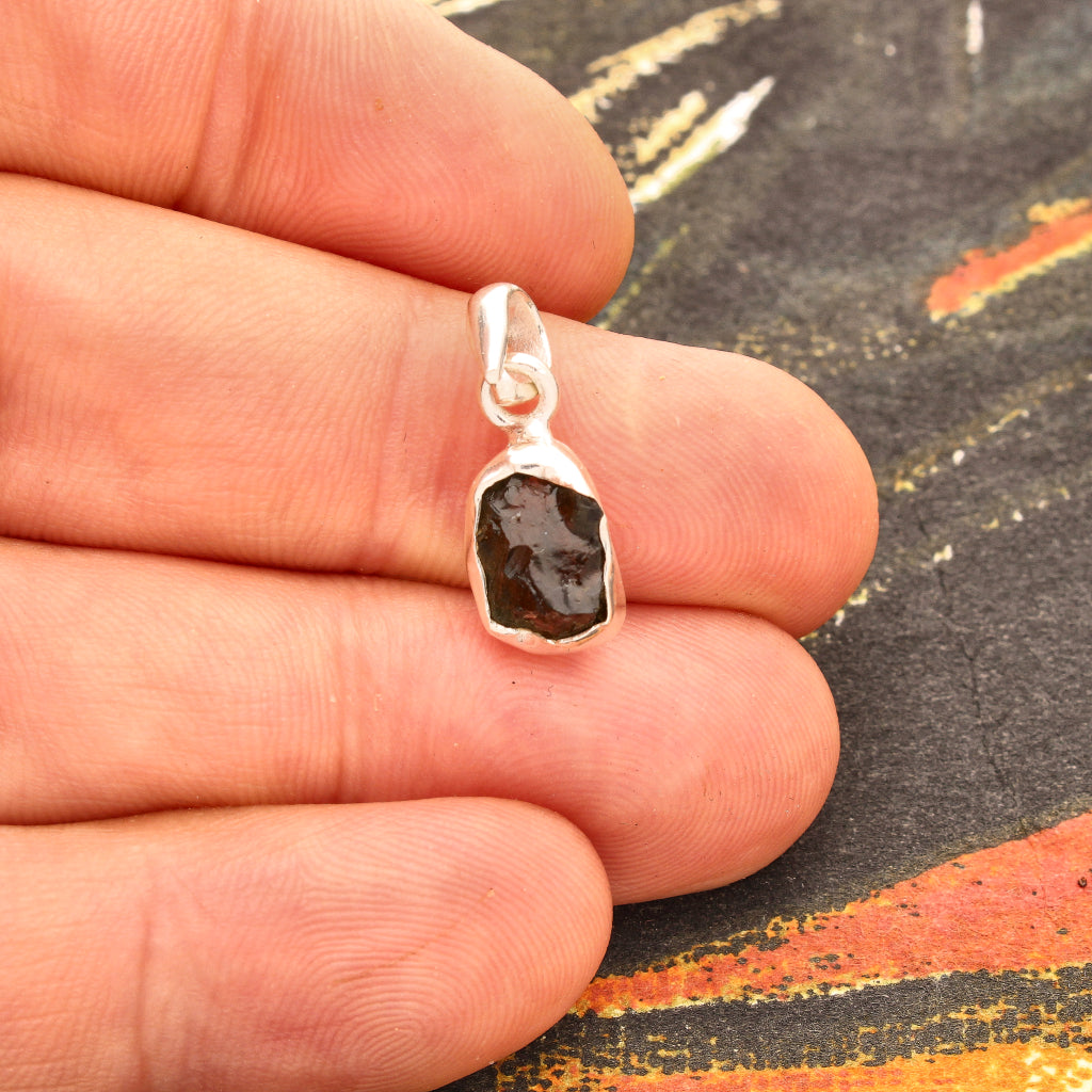 Buy your Rough Moldavite Power Silver Necklace online now or in store at Forever Gems in Franschhoek, South Africa