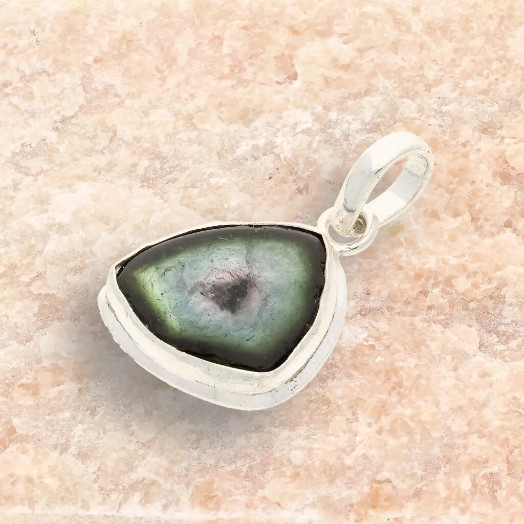 Get your Watermelon Tourmaline Elegance Necklace in Sterling Silver online now or in store at Forever Gems in Franschhoek, South Africa